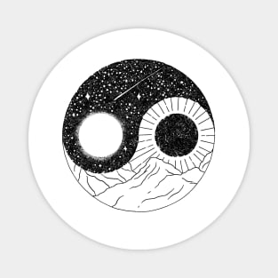 Sun and Moon Yin Yang Magnet